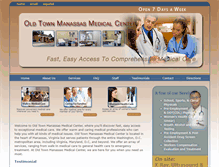 Tablet Screenshot of manassasmedicalcenter.com